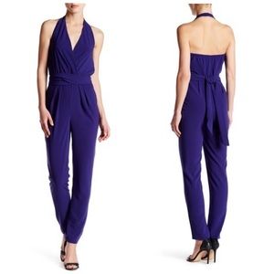 Halston Heritage Halter Self-Tie Jumpsuit Size 4